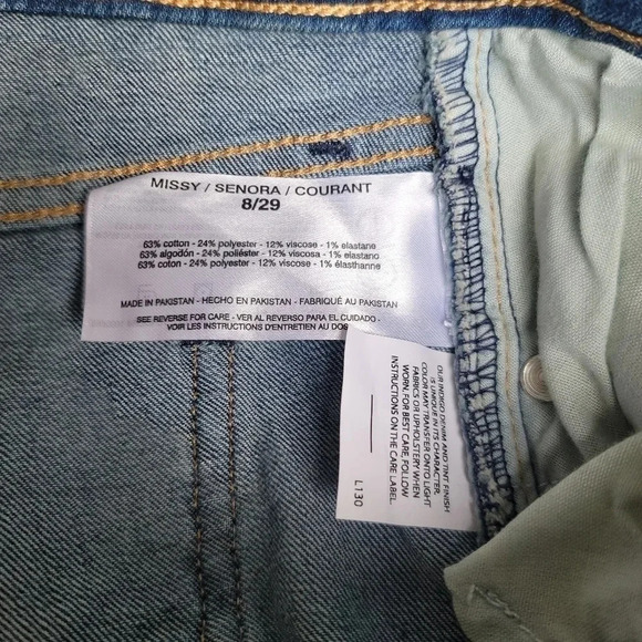 NWT Vintage America Womens Jeans Blue Mid Rise Bootcut Heaven Comfort Denim 8/29 - Picture 6 of 9